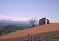 Collina nei pressi delle strutture di accoglienza